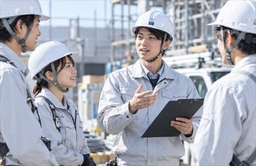 朝礼・現場作業開始